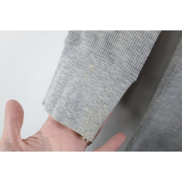 Vtg Y2K Aeropostale Womens L Babydoll Thermal Knit 3/4 Sleeve T-Shirt Metallic - Picture 6 of 14